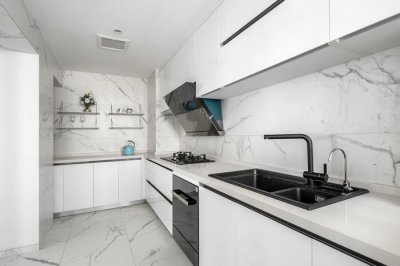 How to fix the cabinet door in the later stage of stone decoration